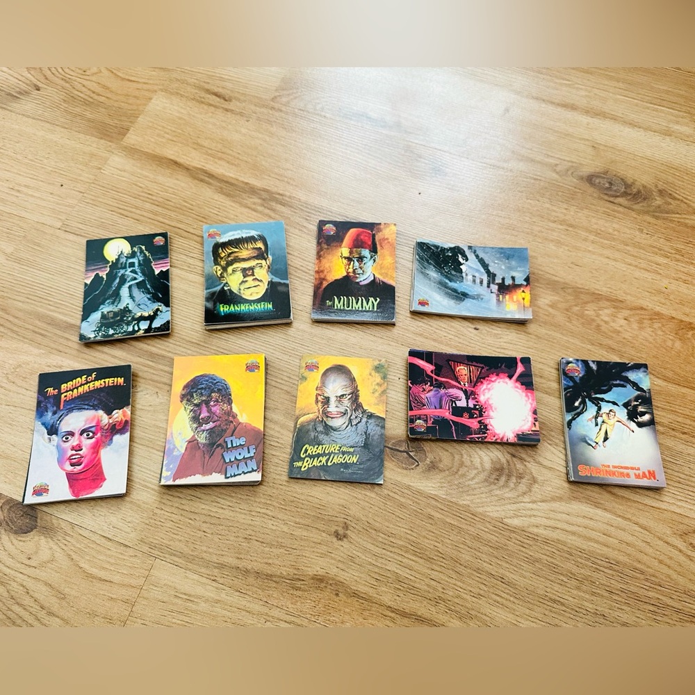 Topps Universal Monsters 1991 Trading Cards Lots 72 Cards Frankenstein Dracula